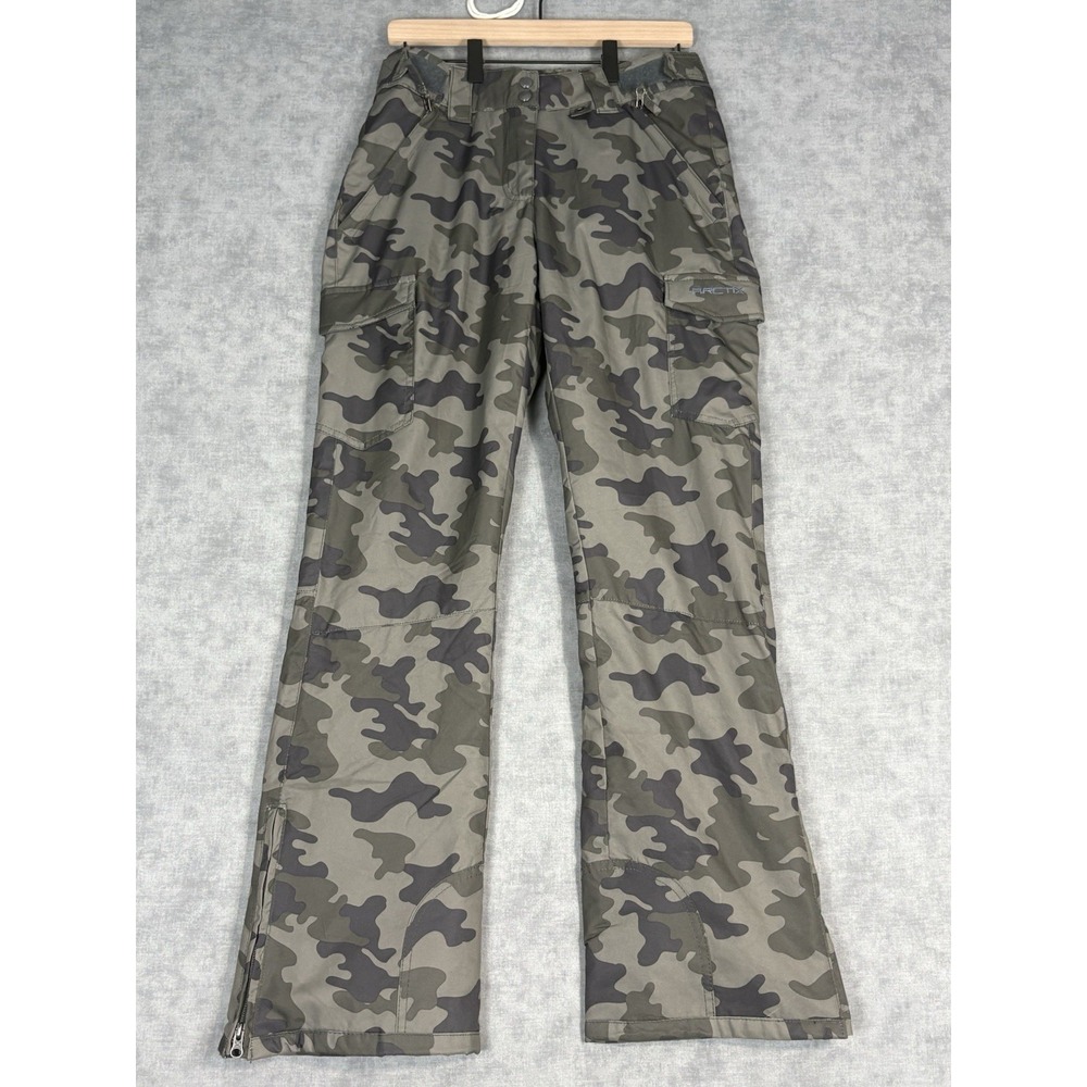 Arctix Women's Snow Pants Small Petite Camo Insulated Cargo Ski Snowboard S/P